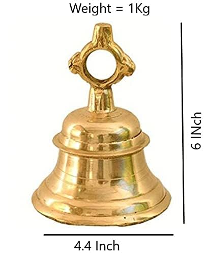 Image 6 of Uapan Metalcraft Brass Bell Temple Ghanta Pooja Bell
