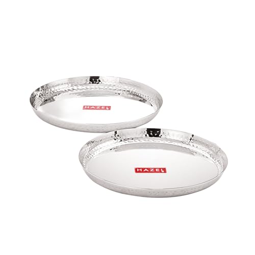 Image 6 of HAZEL Stainless Steel Dinner Plate 30.2cm Set of 2