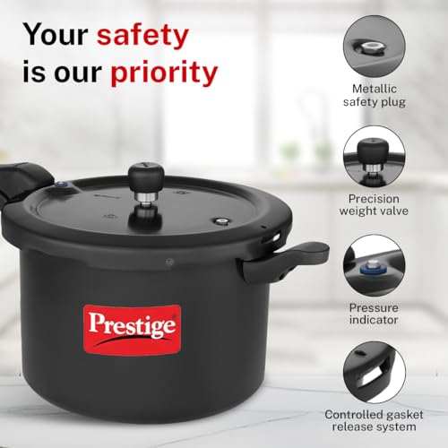 Image 7 of Prestige Svachh Hard Anodised Aluminium Outer Lid Pressure Cooker, 7.5 Litre