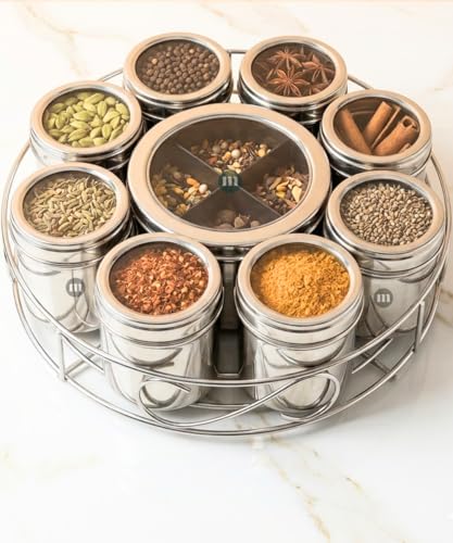 Image 7 of MARU 12IN1 Steel Masala Box/Dani with Wirestand