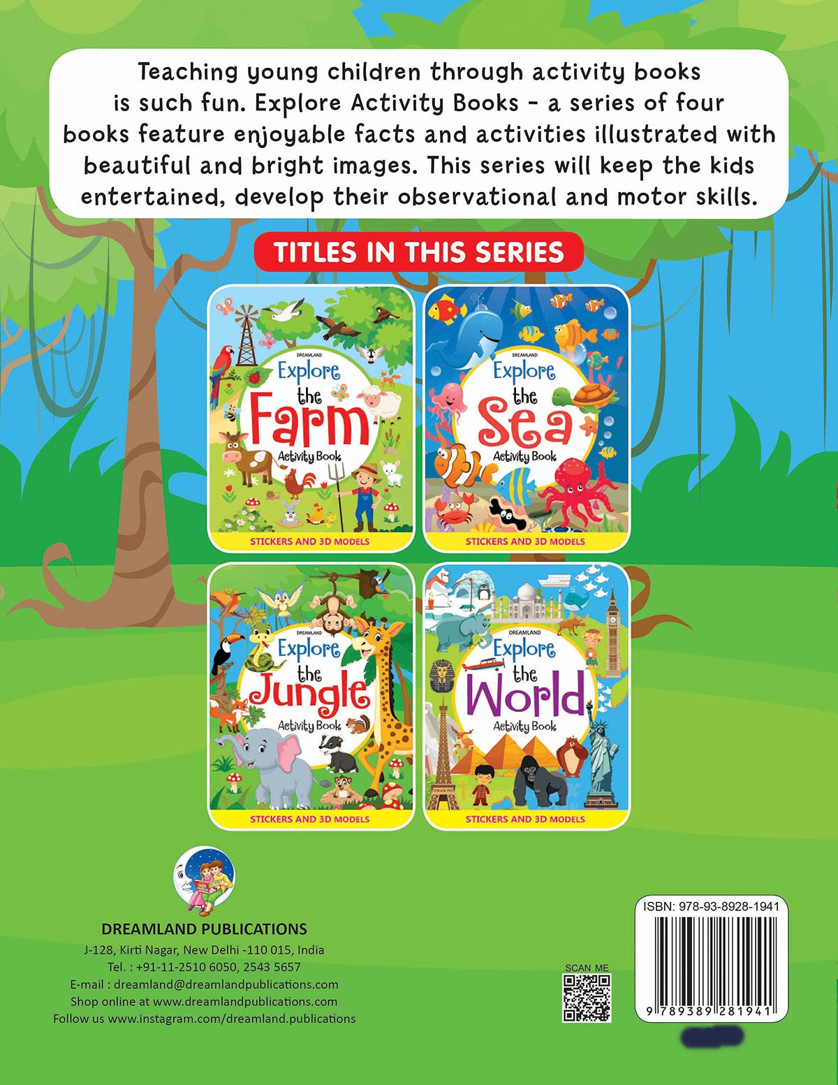 Image 2 of Dreamland Explore the Jungle Activity Book with Stickers and 3D Models