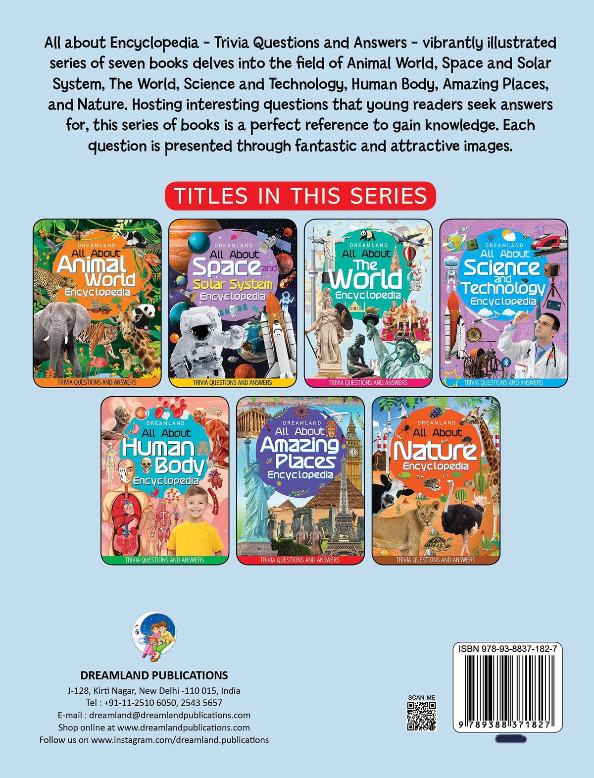 Image 2 of Dreamland The World Encyclopedia for Children Age 5 - 15 Years- All About Trivia Questions and Answers
