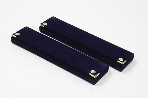 Image 4 of atorakushon Long Velvet Jewelry Chain Necklace Gift Box Set Bracelet Storage Case Pack of 2