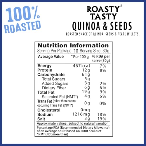 Image 7 of Roasty Tasty Quinoa & Seeds Peri Peri Healthy Snacks 300G