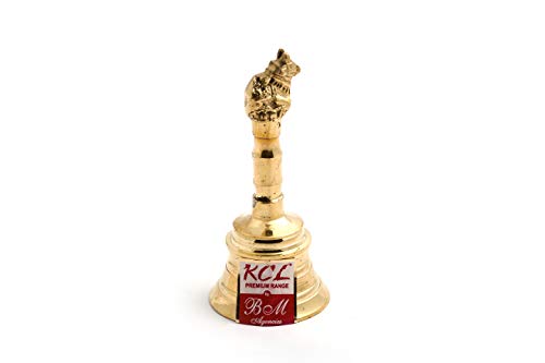 Image 1 of Default Title for the product KCL Brass Nandi Pooja Bell - Pack of 1