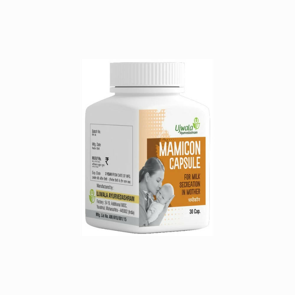Image 1 of 30 caps for the product Ujwala Ayurvedashram Mamicon Capsules