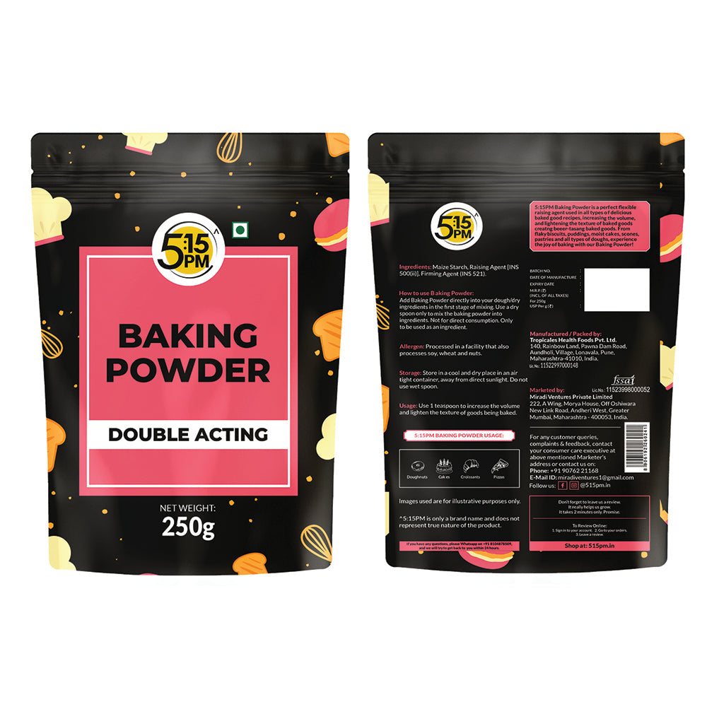 Image 8 of 5:15 PM Baking Powder for Cooking & Baking Cake, Breads, Muffins, Pizza