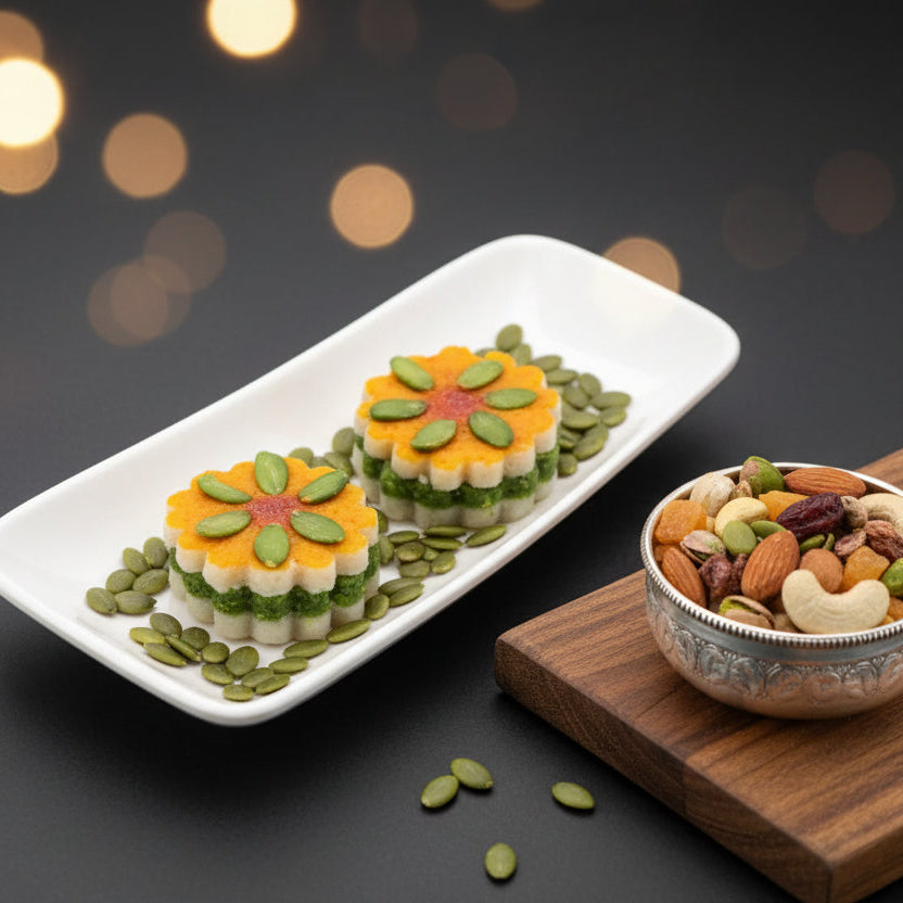Image 1 of 1 kg for the product Agra Sweets Banjara Badam Pista Star