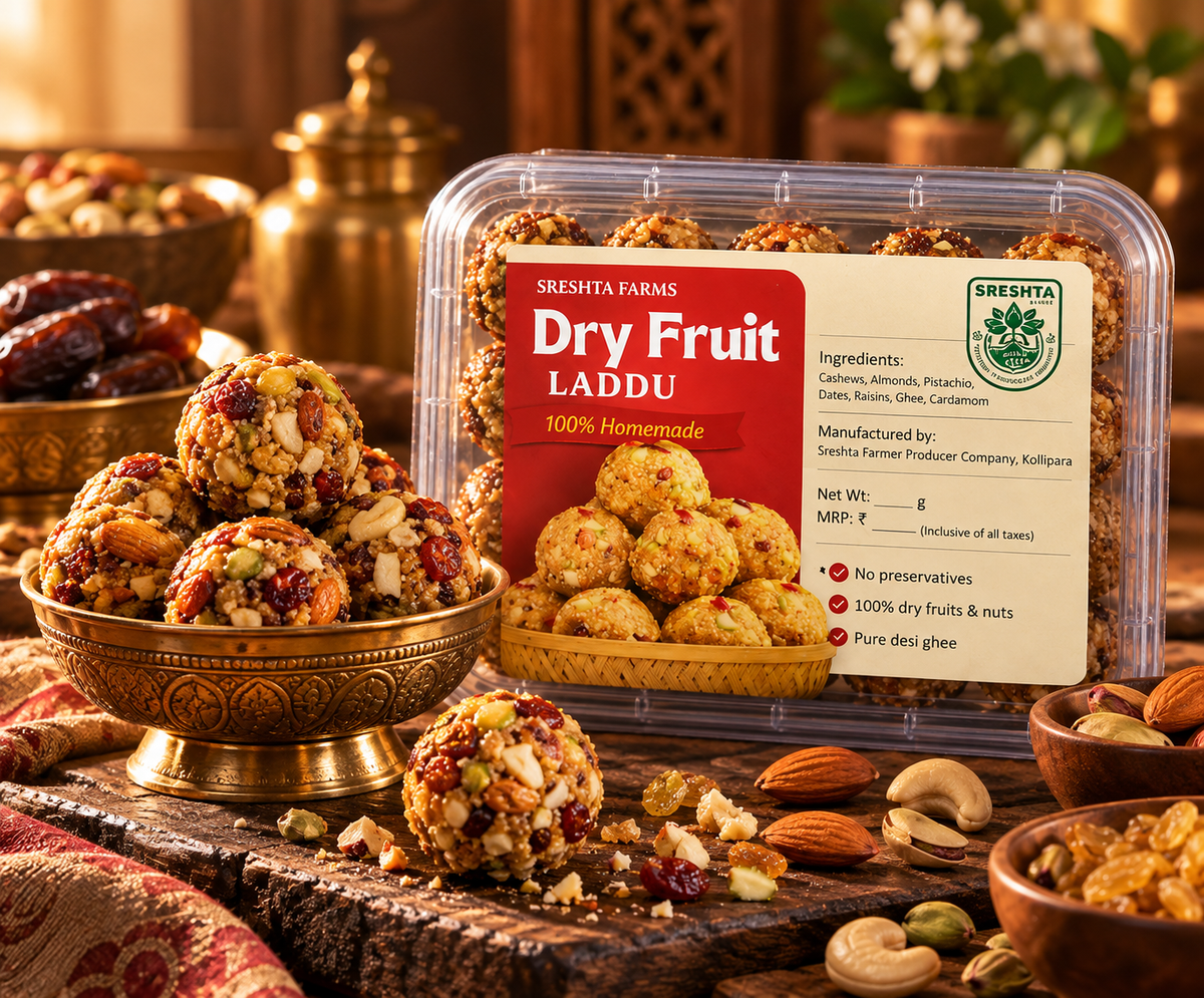 Image 7 of Sreshta Farms Dry Fruit Laddu Traditional Healthy Sweet