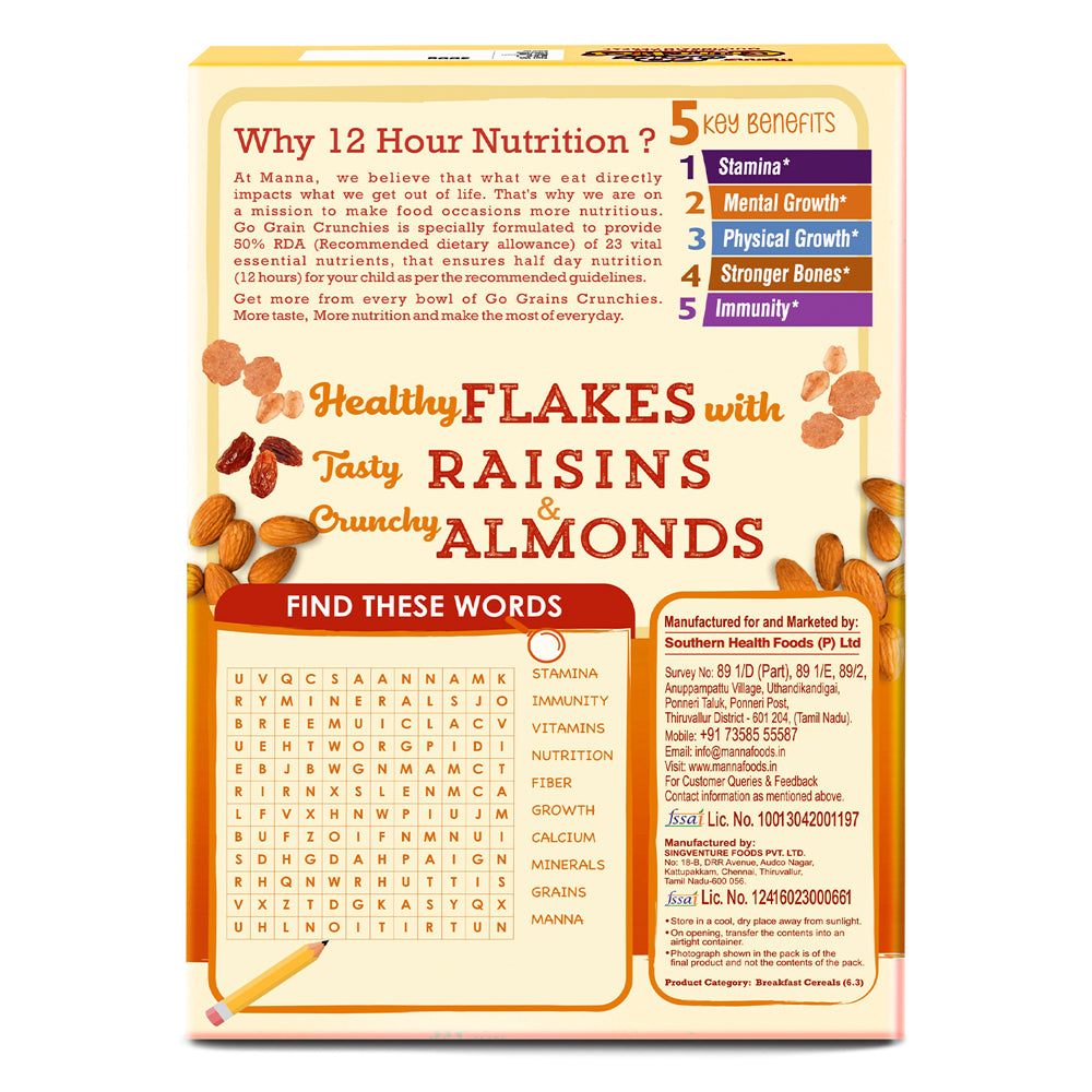 Image 8 of Manna Go Grains Crunchies Oats and Nuts