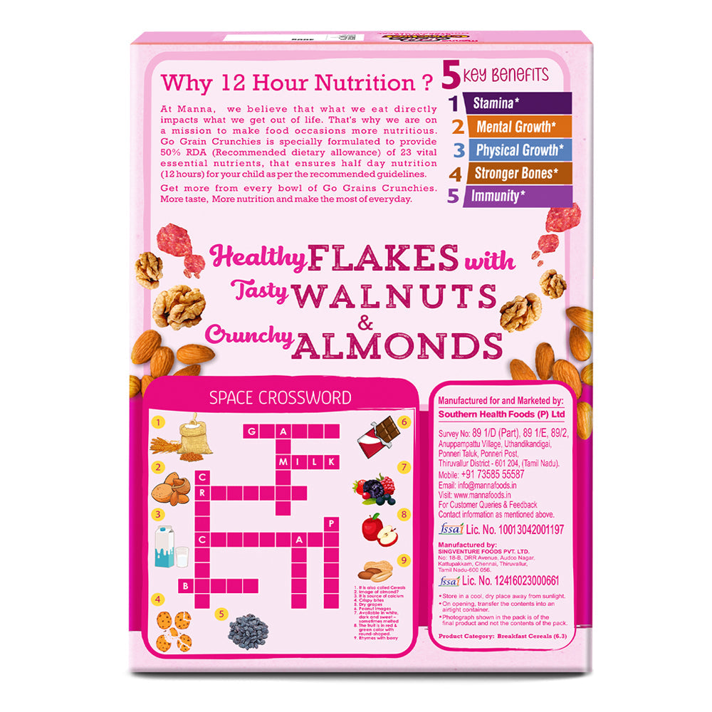 Image 8 of Manna Go Grains Crunchies Rose Almond