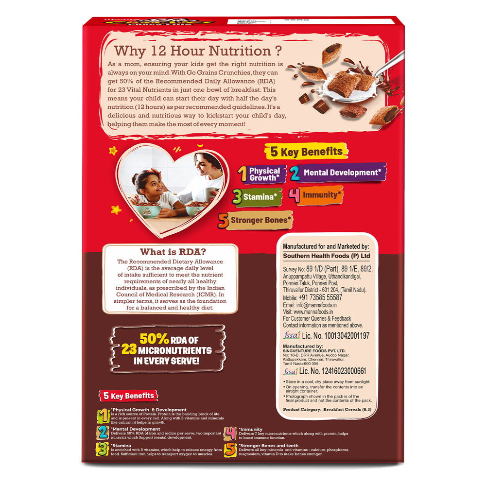 Image 10 of Manna Go Grains Crunchies Chocofills
