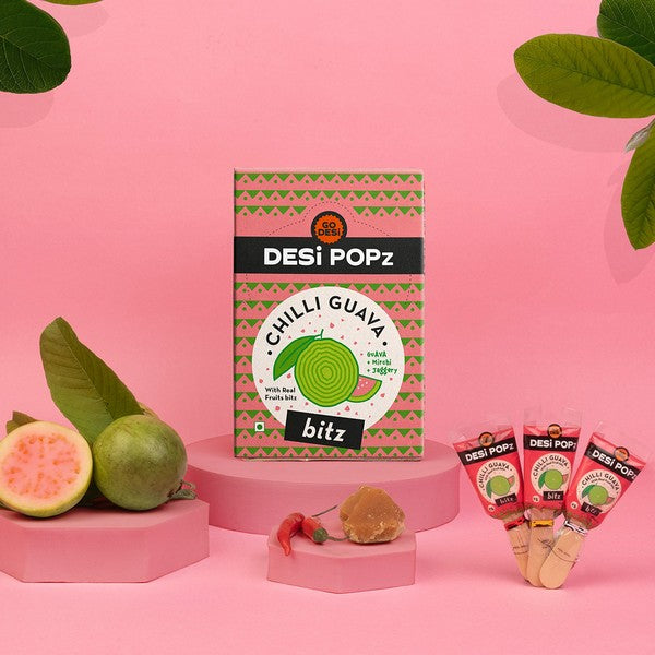 Image 3 of Go desi Popz Bitz Chilli Guava | Made with Jaggery | Pack of 50