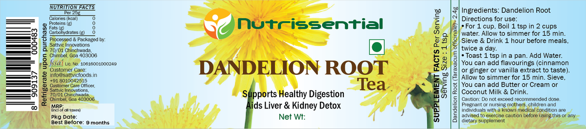 Image 10 of Sattvic Foods Dandelion Root