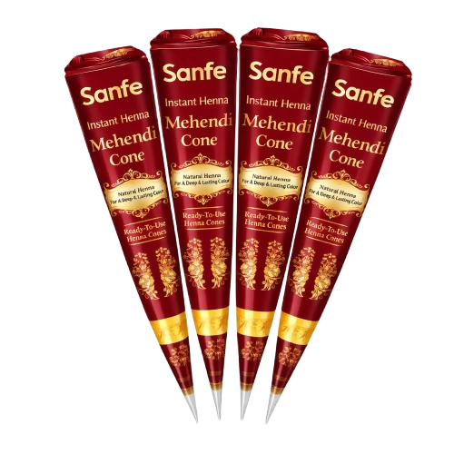 Image 1 of Pack of 4 for the product Sanfe Instant Henna Mehendi Cone