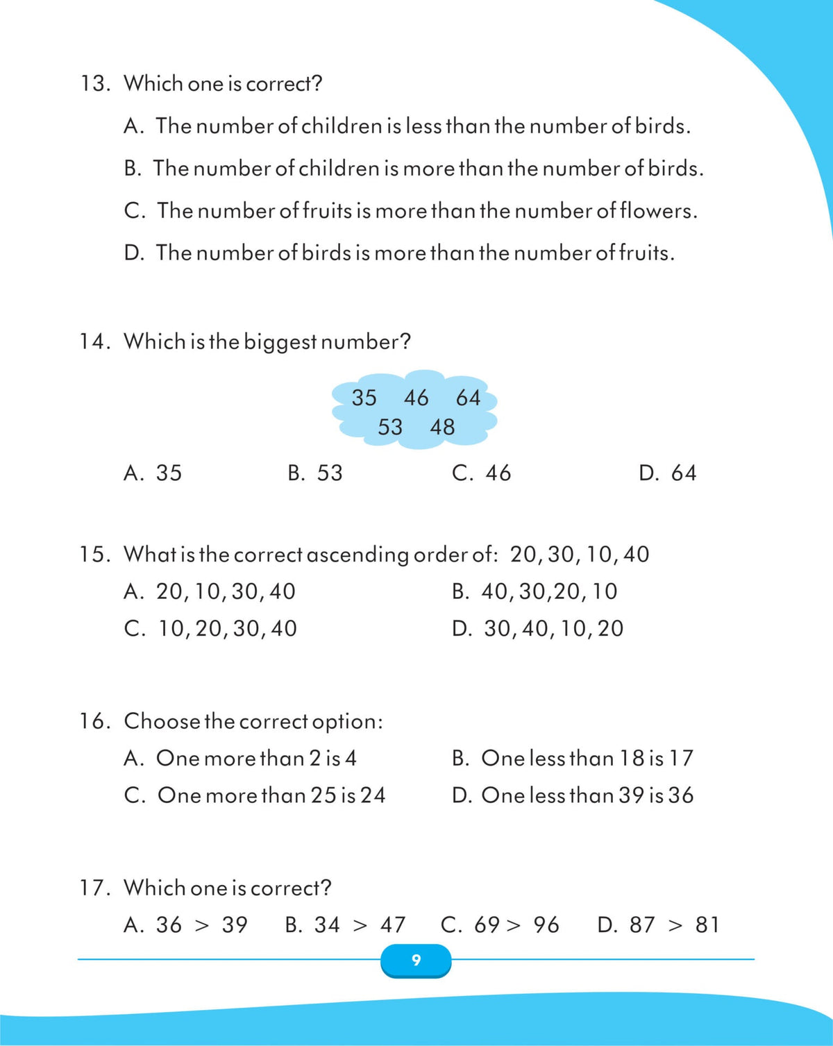 Image 9 of Scholars Insights Maths Olympiad Grade 1