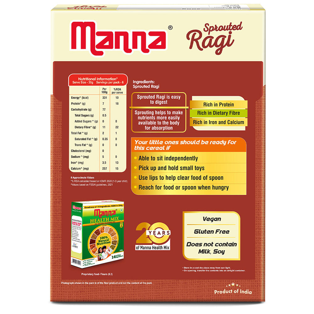 Image 7 of Manna Sprouted Ragi Baby Cereal