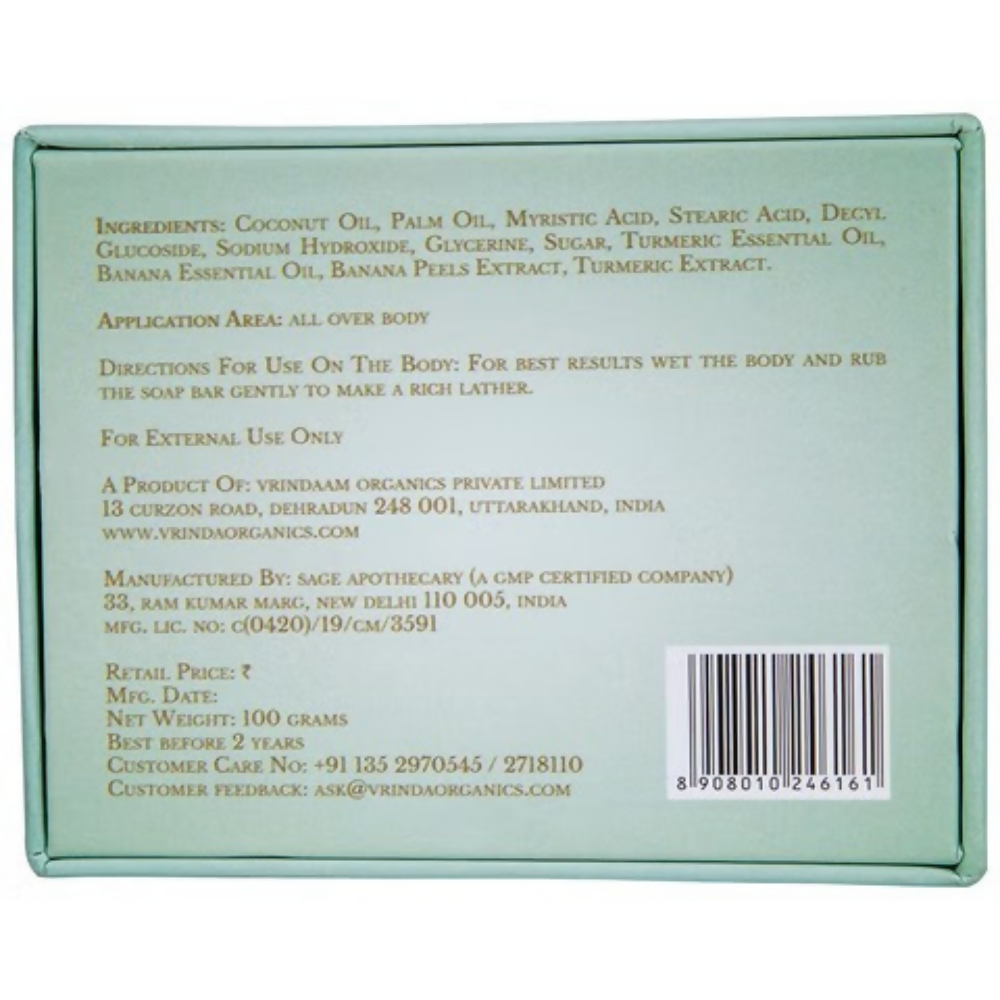 Image 2 of Vrinda Turmeric & Banana Soap