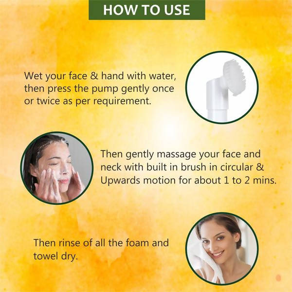 Image 5 of Glamveda Ayurvedic Turmeric & Neem Anti Tan Face Wash With Soft Silicone Brush