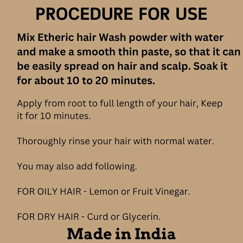 Image 4 of Etheric Herbal Hair Wash & Conditioner – Natural Hair Cleanser for Healthy Hair