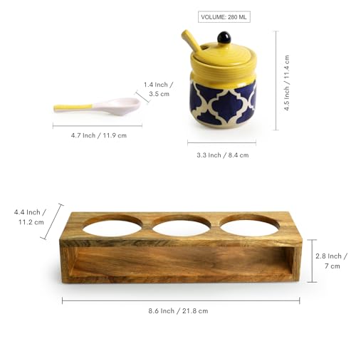 Image 7 of ExclusiveLane Moroccan Ceramic Pickle Jars Set