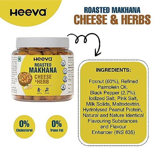 Image 7 of Heeva Roasted Makhana Cheese n Herb 100g Pack of 4