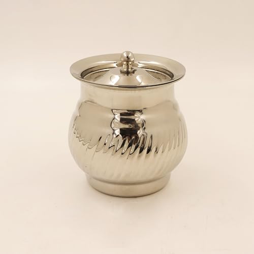Image 5 of Spillbox Stainless Steel Ghee Pot with Spoon 400ml