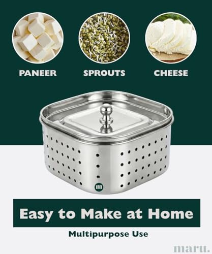 Image 7 of MARU Steel Paneer Maker Box 600ml