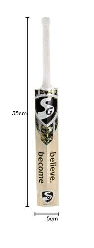 Image 7 of SG Hardik Pandya Spark Bat Kashmir Willow Hard Pressed Shaped for Superb Stroke Cricket Bat (Leather Ball) Short Handle