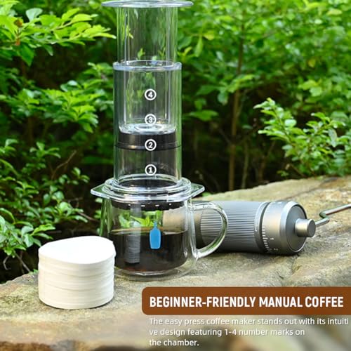 Image 7 of Supvox Press Coffee Maker 4-Stage Manual Brewing Portable Use and Clean