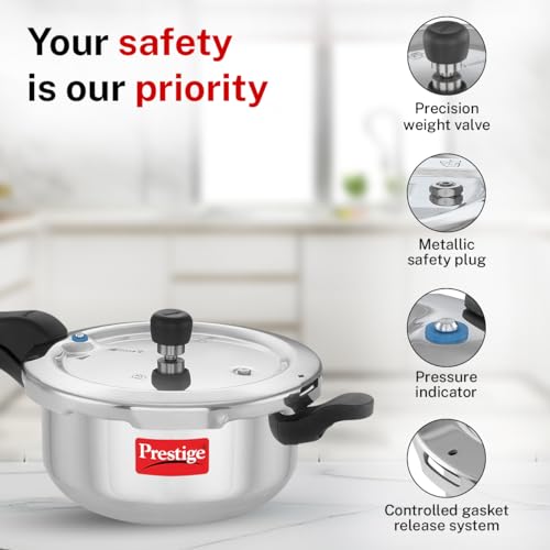 Image 7 of Prestige Svachh Aluminium Outer Lid Pressure Cooker 3.5 L