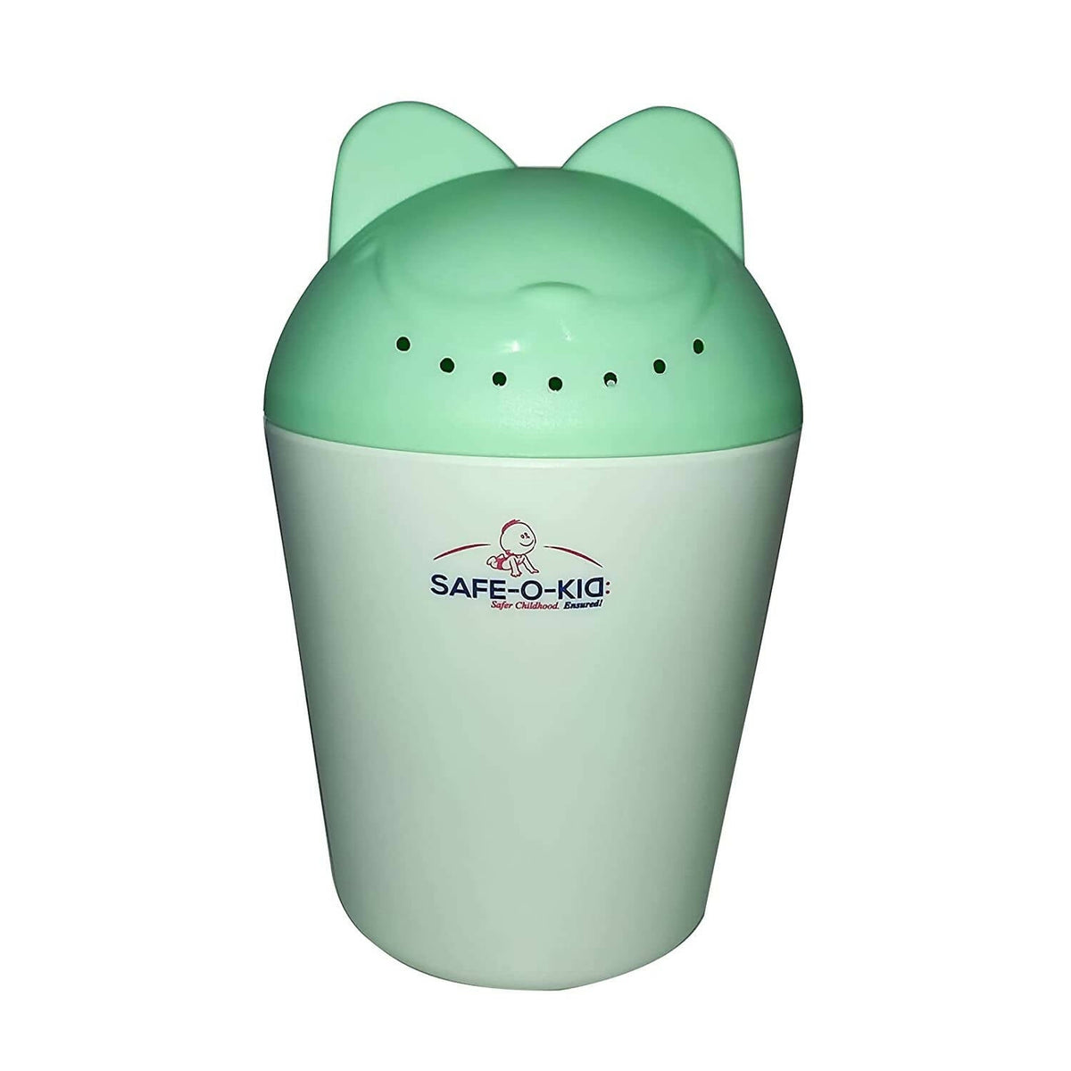 Image 5 of Safe-O-Kid Hair Washing Mug, Baby Shampoo Cup, Baby Shower, Baby Bath Rainer, Green