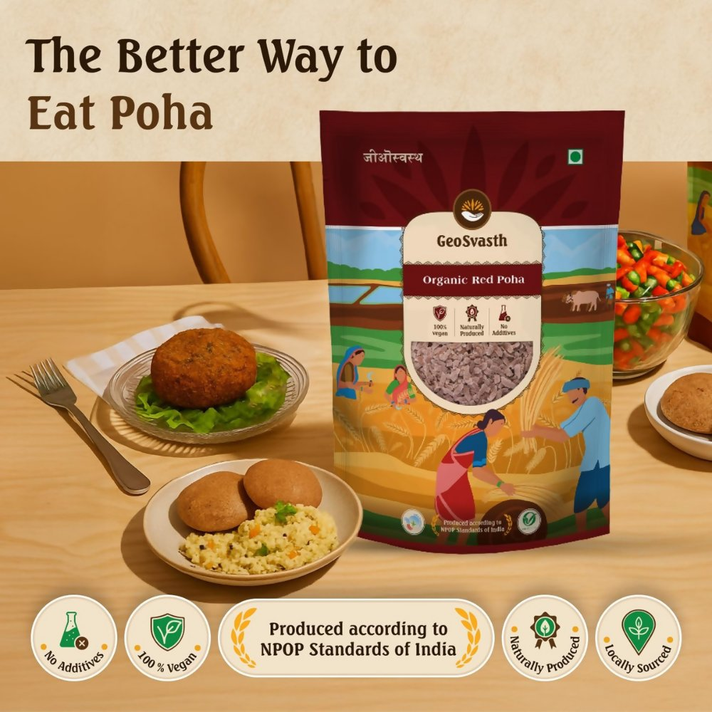 Image 7 of GeoSvasth Organic Red Poha