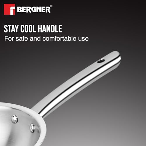Image 7 of BERGNER TriPro Triply Stainless Steel 24cm (3L) Wok
