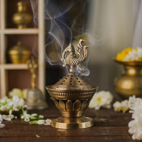 Image 7 of Ritualistic Konark Brass Loban Lamp
