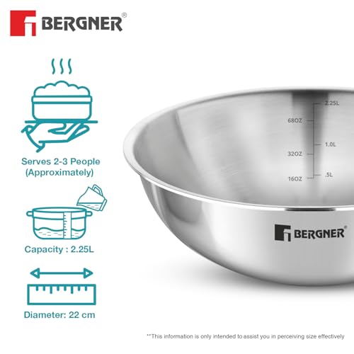 Image 10 of BERGNER Argent Triply Stainless Steel Tasra/Tasla