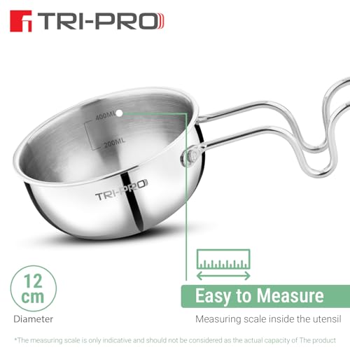 Image 7 of BERGNER TriPro TriPly Stainless Steel Tadka Pan 12cm 500ml
