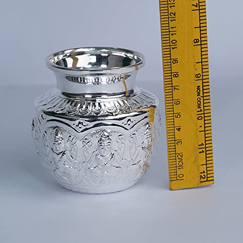 Image 3 of Dista Silvers Asthalaxmi Design Kalasham 91 Grams
