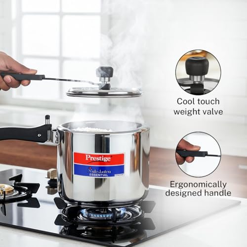 Image 7 of Prestige 3 Litre Stainless Steel Nakshatra Essential Svachh Inner Lid Pressure Cooker