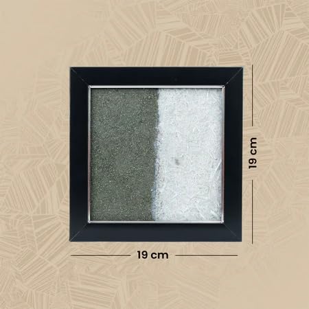 Image 6 of Astrotalk Dhan Varsha Frame with Pyrite & Selenite | Vastu Items for Wealth & Positivity | Wall Decor items Living Room | Raw Pyrite Frame for Wall | Gift for Man & Woman | 19x19x1 cm | 1 Piece