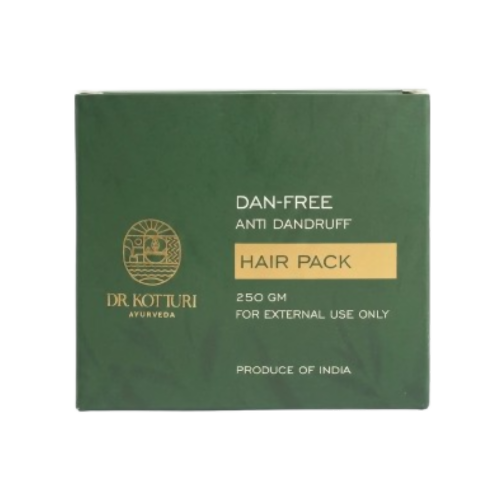 Image 1 of 250 gm / Pack of 1 for the product Dr. Kotturi Ayurveda Dan-Free Hair Pack