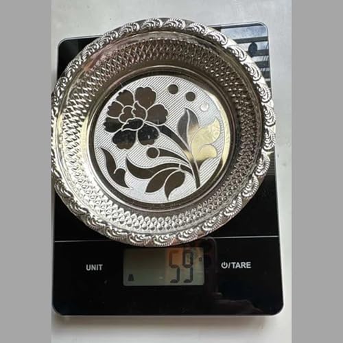 Image 2 of Dista Silvers Handmade Design Plate for Pooja