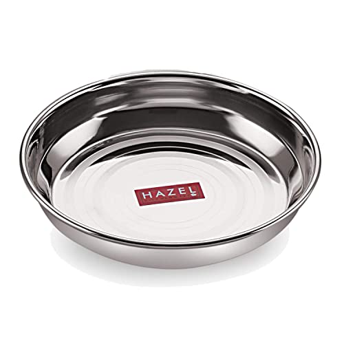 Image 7 of HAZEL Steel Multipurpose Snacks Serving Plate Set 300 ML Set of 6