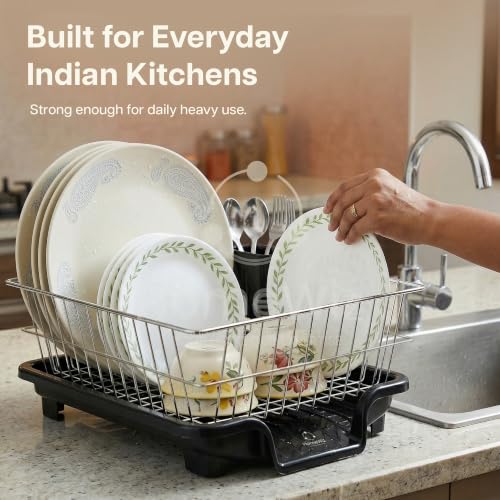 Image 7 of HomeWiz Dish Drying Rack 40×32×16 cm
