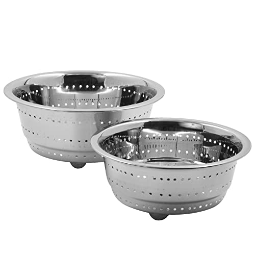 Image 7 of Spillbox Stainless Steel Colander | Strainer | Sieve Combo of 2 Sizes