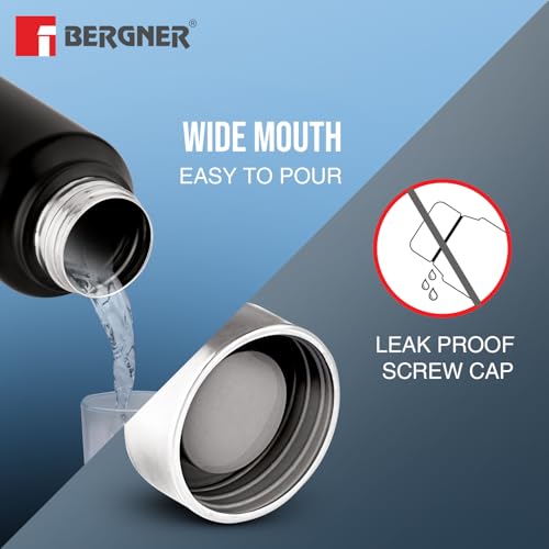 Image 7 of BERGNER Walking Stainless Steel Water Bottle 1000ml