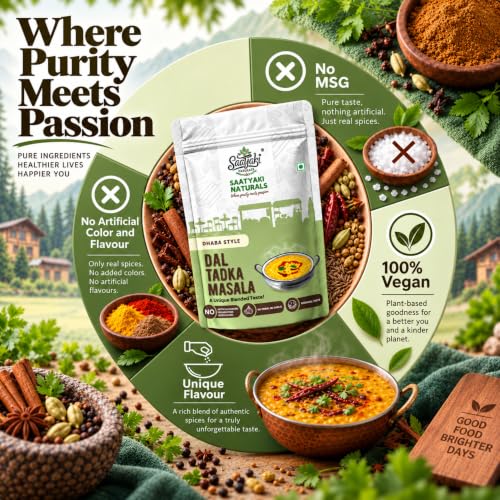 Image 8 of SAATYAKI NATURALS Dal Tadka Masala -50gm
