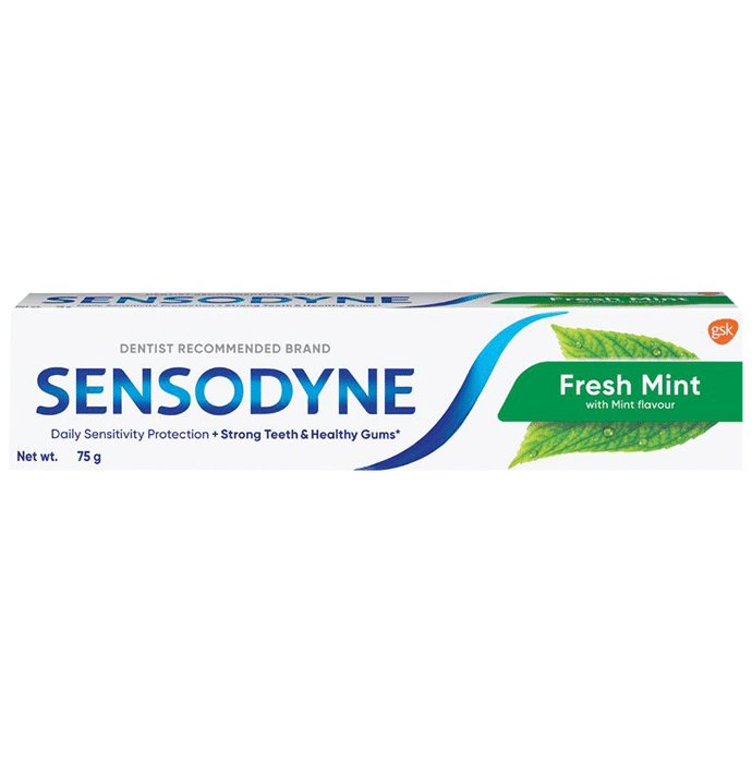 Sensodyne Fresh Mint Sensitive Toothpaste For Strong Teeth & Healthy Gums
