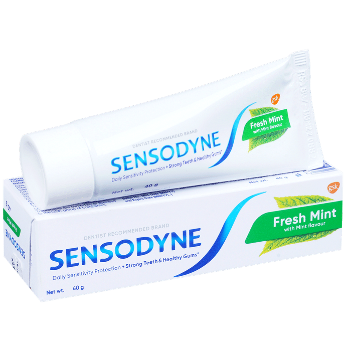 Sensodyne Fresh Mint Sensitive Toothpaste For Strong Teeth & Healthy Gums