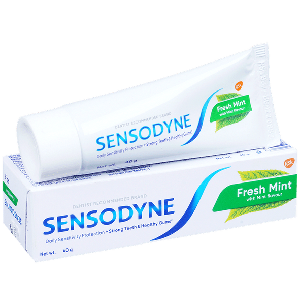Sensodyne Fresh Mint Sensitive Toothpaste For Strong Teeth & Healthy Gums